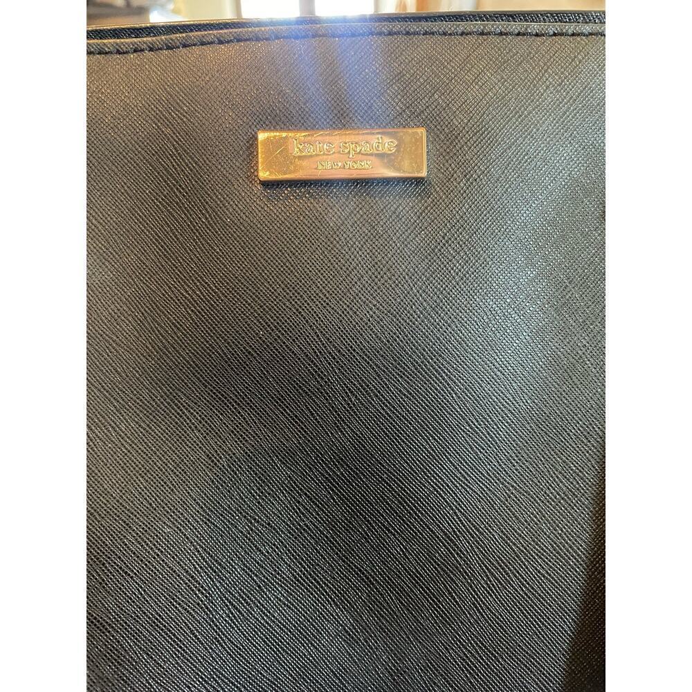 Kate Spade Newbury Lane Miles Black Saffiano Leather Tote Shoulder Bag - Picture 7 of 12